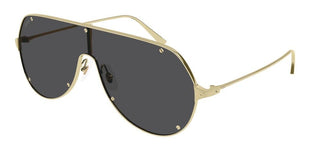 Cartier Santos de Cartier CT0324S men Gold Shield Sunglasses