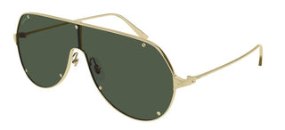 Cartier Santos de Cartier CT0324S men Gold Shield Sunglasses