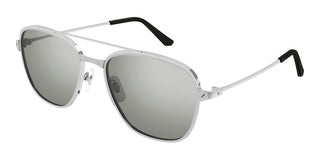 Cartier Santos de Cartier CT0326S men Silver Pilot Sunglasses