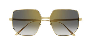 Cartier Santos de Cartier CT0327S women Gold Geometric Sunglasses