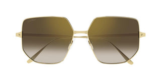 Cartier Santos de Cartier CT0327S women Gold Geometric Sunglasses