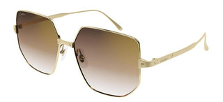 Cartier Santos de Cartier CT0327S women Gold Geometric Sunglasses