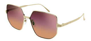 Cartier Santos de Cartier CT0327S women Gold Geometric Sunglasses