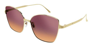 Cartier Santos de Cartier CT0328S women Gold Butterfly Sunglasses