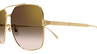 Cartier Santos de Cartier CT0329S women Gold Pilot Sunglasses