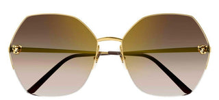 Cartier Panthère de Cartier CT0332S women Gold Geometric Sunglasses