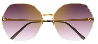 Cartier Panthère de Cartier CT0332S women Gold Geometric Sunglasses