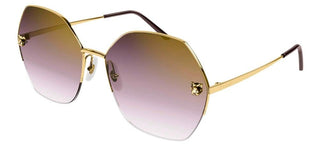 Cartier Panthère de Cartier CT0332S women Gold Geometric Sunglasses