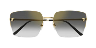 Cartier Panthère De Cartier Ct0333s Women Gold Squared Sunglasses