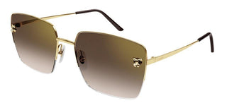 Cartier Panthère de Cartier CT0333S women Gold Squared Sunglasses