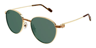 Cartier CT0335S men Gold Geometric Sunglasses