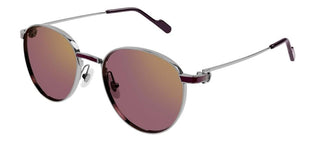 Cartier CT0335S men Ruthenium Geometric Sunglasses