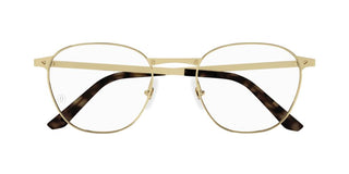 Cartier Santos de Cartier CT0337O men Gold Geometric Eyeglasses