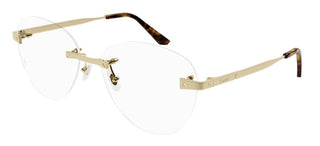 Cartier CT0338O women Gold Squared Eyeglasses