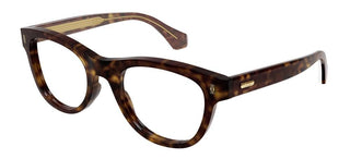 Cartier CT0340O men Havana Squared Eyeglasses