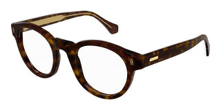 Cartier CT0341O men Havana Geometric Eyeglasses