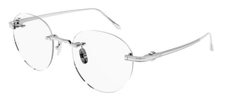 Cartier Ct0342o Men Silver Geometric Eyeglasses