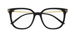 Cartier Panthère de Cartier CT0346O women Black Squared Eyeglasses