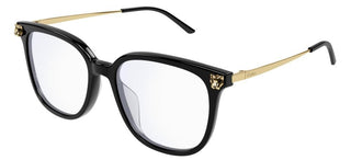 Cartier Panthère de Cartier CT0346O women Black Squared Eyeglasses