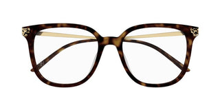 Cartier Panthère de Cartier CT0346O women Havana Squared Eyeglasses