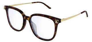 Cartier Panthère de Cartier CT0346O women Havana Squared Eyeglasses