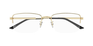 Cartier CT0348O men Gold Squared Eyeglasses