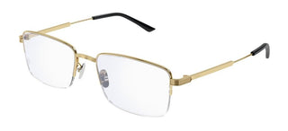 Cartier CT0348O men Gold Squared Eyeglasses