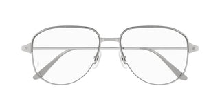 Cartier CT0352O men Silver Pilot Eyeglasses