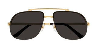 Cartier Santos de Cartier CT0353S men Gold Pilot Sunglasses