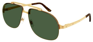 Cartier Santos de Cartier CT0353S men Gold Pilot Sunglasses