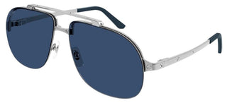 Cartier Santos de Cartier CT0353S men Silver Pilot Sunglasses