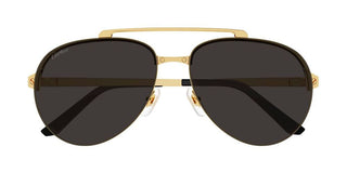 Cartier Santos de Cartier CT0354S men Gold Pilot Sunglasses