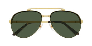 Cartier Santos de Cartier CT0354S men Gold Pilot Sunglasses