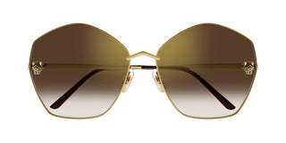 Cartier Panthère de Cartier CT0356S women Gold Geometric Sunglasses