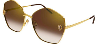 Cartier Panthère de Cartier CT0356S women Gold Geometric Sunglasses