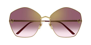 Cartier Panthère de Cartier CT0356S women Gold Geometric Sunglasses