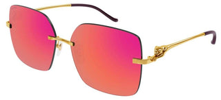 Cartier Panthère de Cartier CT0359S women Gold Visor Sunglasses