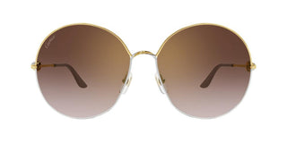 Cartier CT0360S women Gold Round Sunglasses