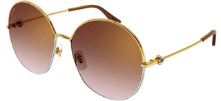 Cartier CT0360S women Gold Round Sunglasses