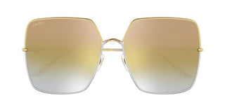 Cartier Signature C de Cartier CT0361S women Gold Geometric Sunglasses