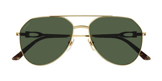 Cartier Signature C de Cartier CT0364S men Gold Pilot Sunglasses