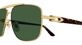 Cartier Santos de Cartier CT0365S men Gold Pilot Sunglasses