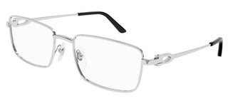 Cartier Ct0369o Men Silver Geometric Eyeglasses