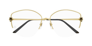 Cartier Panthère de Cartier CT0370O women Gold Cat Eye Eyeglasses