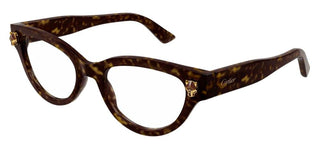 Cartier CT0372O women Havana Cat Eye Eyeglasses