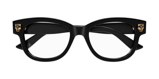 Cartier CT0373O women Black Squared Eyeglasses