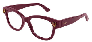 Cartier CT0373O women Red Squared Eyeglasses