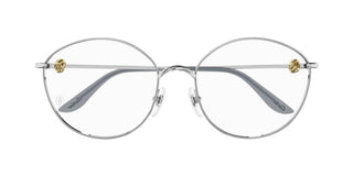 Cartier CT0375O women Silver Round Eyeglasses