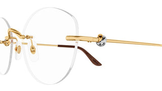 Cartier CT0376O women Gold Cat Eye Eyeglasses