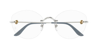 Cartier CT0376O women Silver Cat Eye Eyeglasses